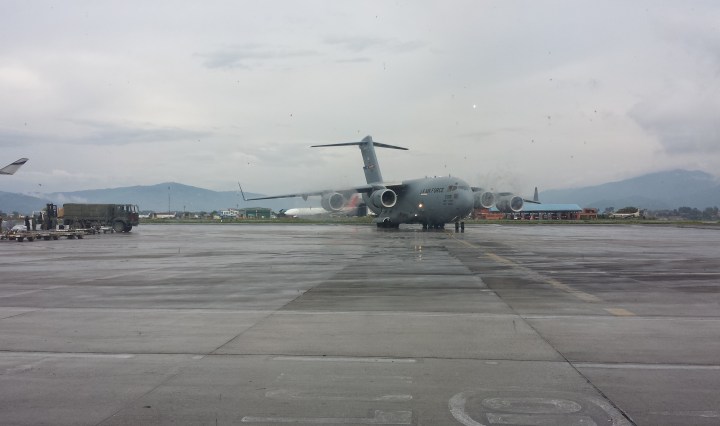 American Aid Plane Nepal Earthquake