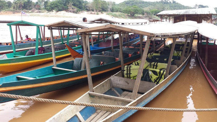 Colourful Long Boats