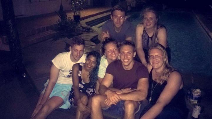 Our little group plus a German friend, Daniel, who joined us drinking in Nadi